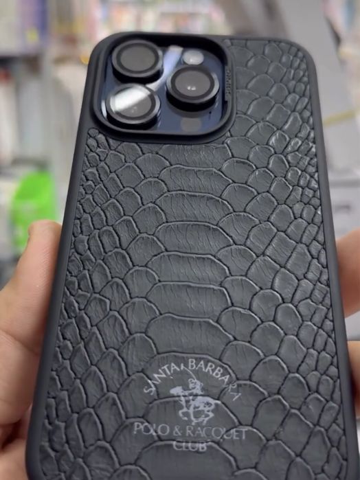 Чохол Polo Santa шкіряний чехол айфон про макс iphone pro max 14 15