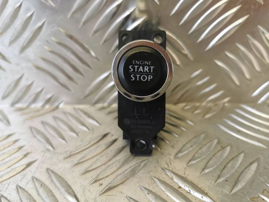 VW TOUAREG 7L 03-09R PRZYCISK WLACZNIK ENGINE START STOP CZARNY CHROM ORYGINAL 7L6959839A 7L6959839 A