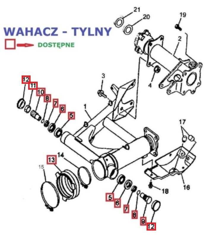 Silnik - Bashan BS250S-5 – JS171FMM – JS171FMM-3 – LC171FMM