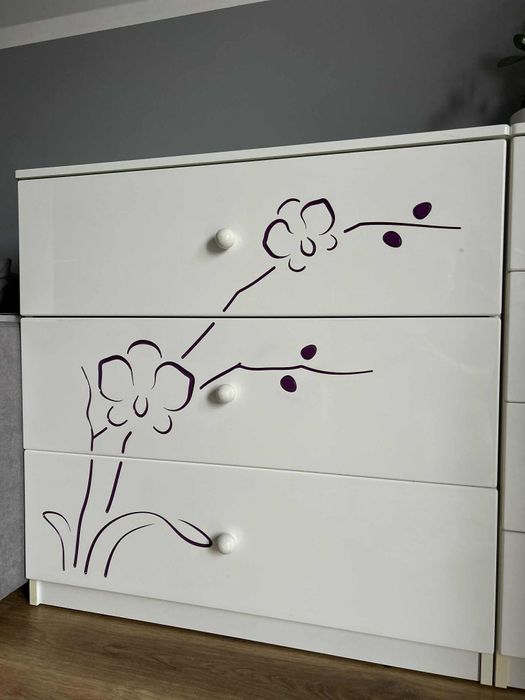 Dwie komody i regał Meblik Orchidea