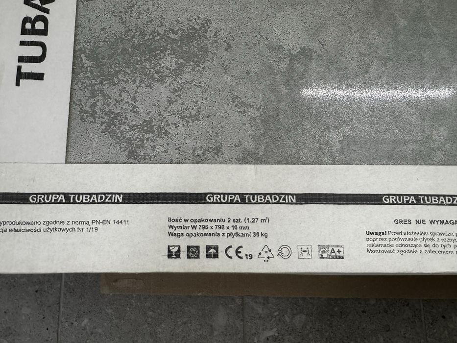 Tubądzin Torano Grey Lappato 80X80 gres