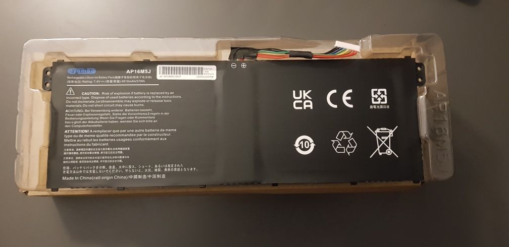 Bateria Oyomba AP16M5J do Acer Aspire - Nowa, Kompatybilna