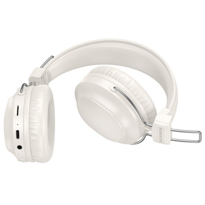 Borofone Słuchawki nauszne BO33 Melody bluetooth białe