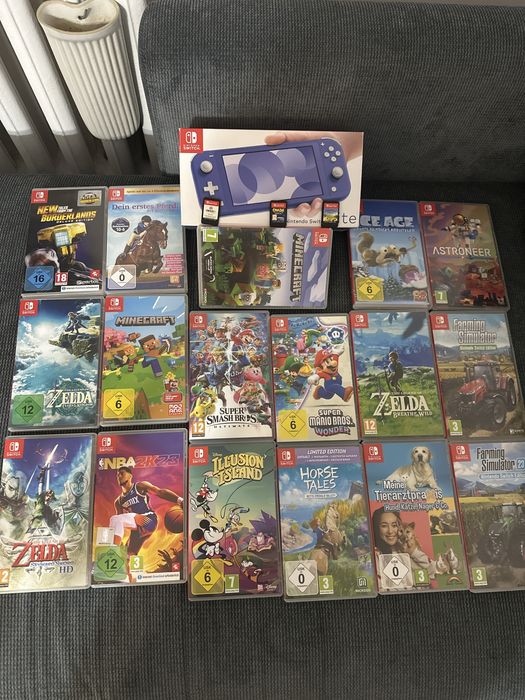 Sprzedam zamienie gry nintendo switch mario zelda minecraft farming