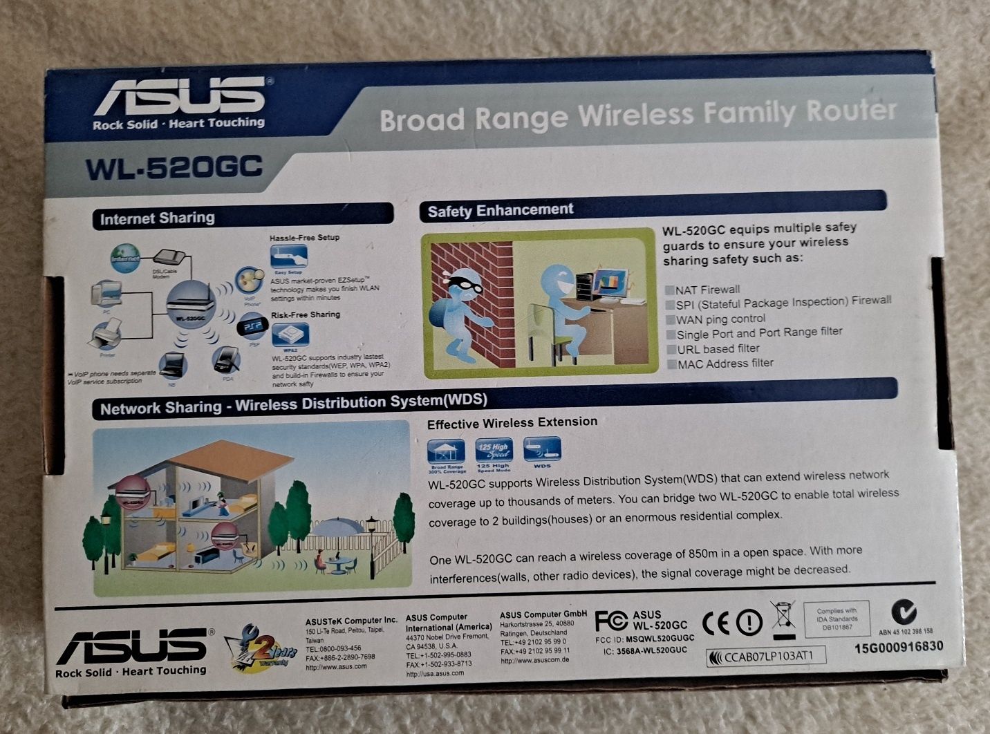 Router ASUS WL-520GC