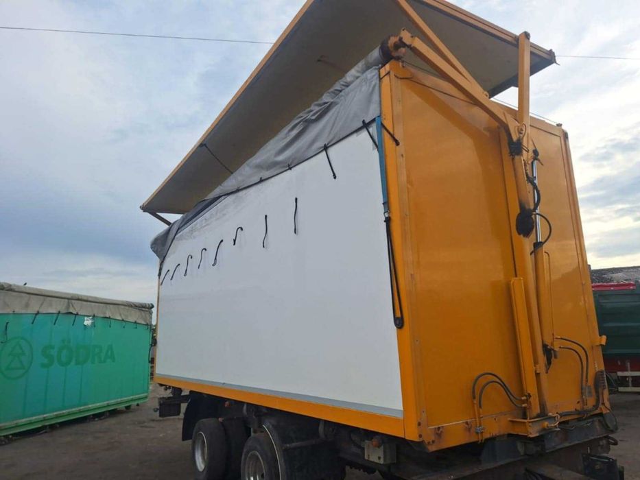 Kontener otwierany bok hydraulicznie 7m  plandeka hydrauliczna 6 sztuk