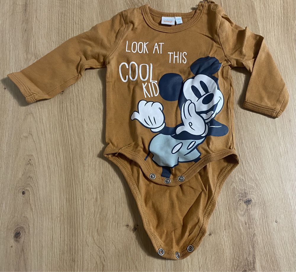 Komplet dwóch bodziaków Mickey Mouse rozm. 68