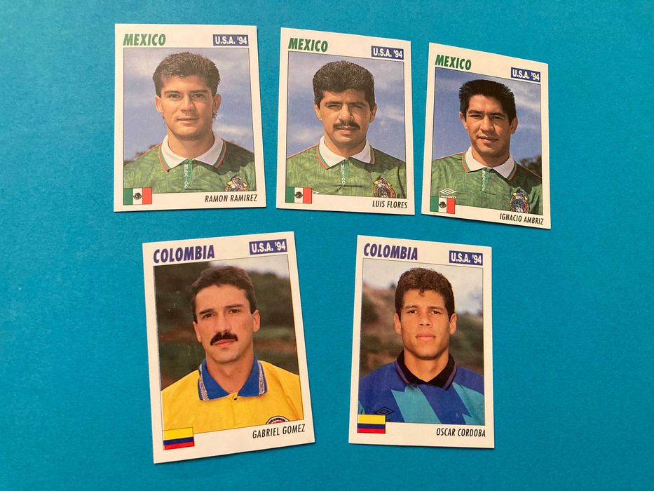 Lote 15 Cromos de Futebol Mundial USA 94 Service Line