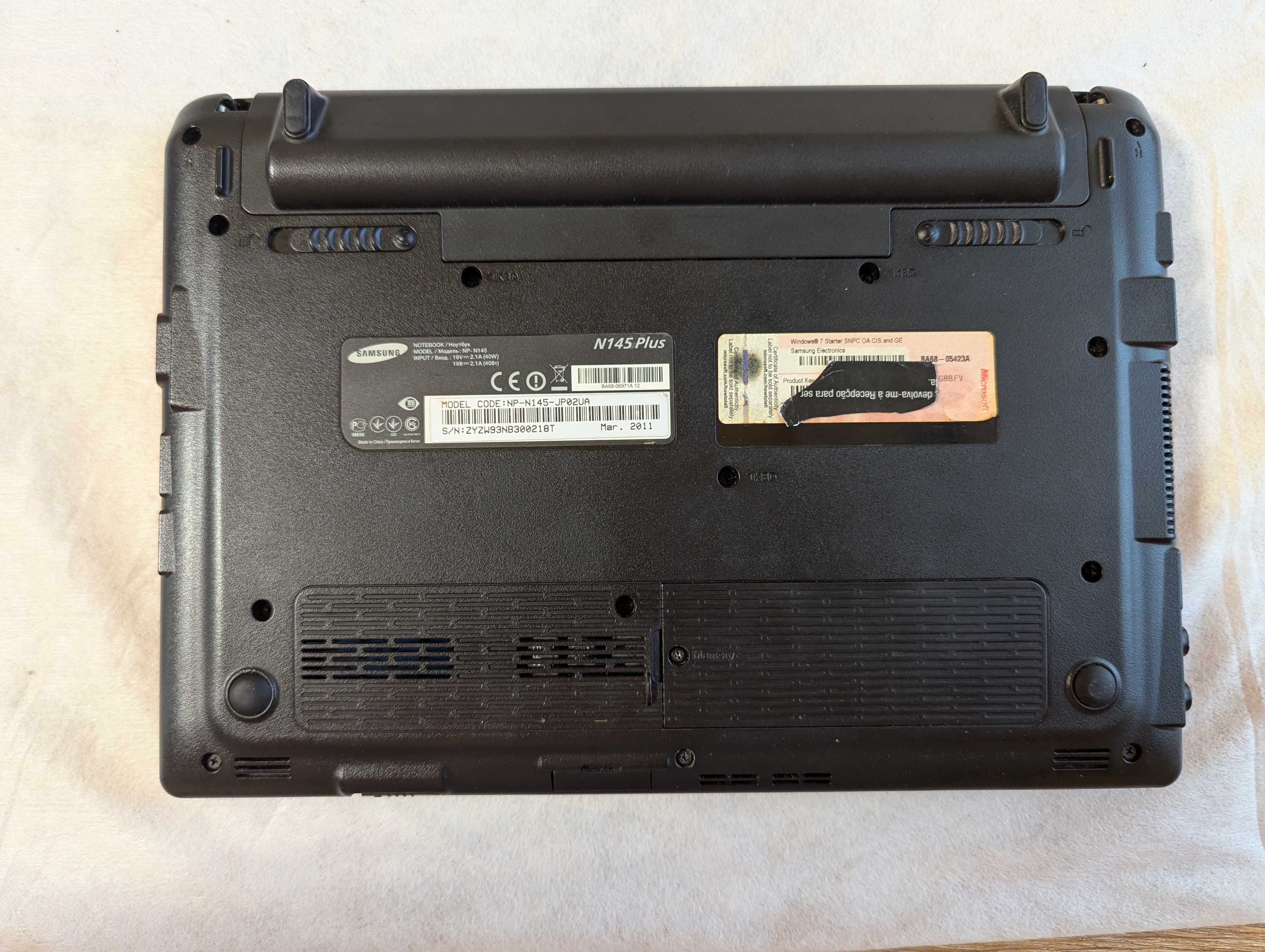 Samsung N145 PLUS ; Ноутбук ; HDD250GB ; 2GB