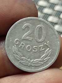 Sprzedam monete 20 gr 1969 zzm