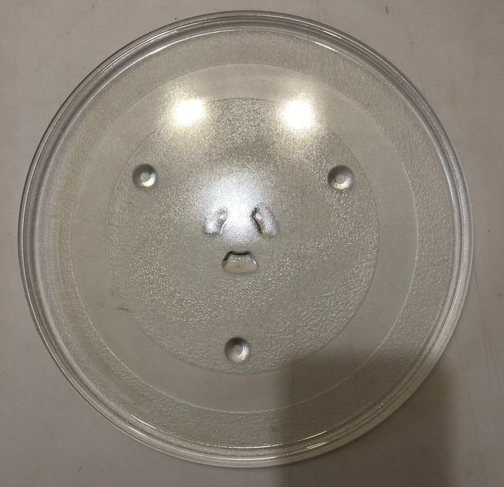 Тарелка стеклянная для микроволновки 28,5 см, роллер, подставка