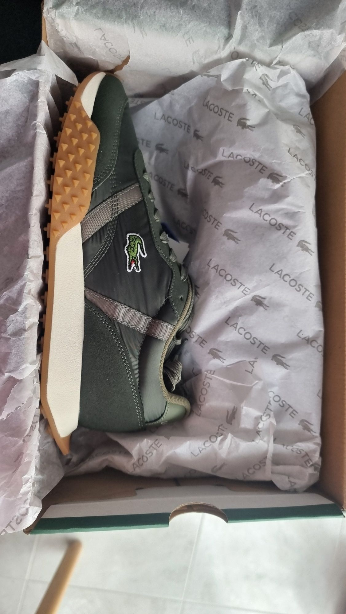 Ténis Lacoste L-Spin Evo Verde Khaki