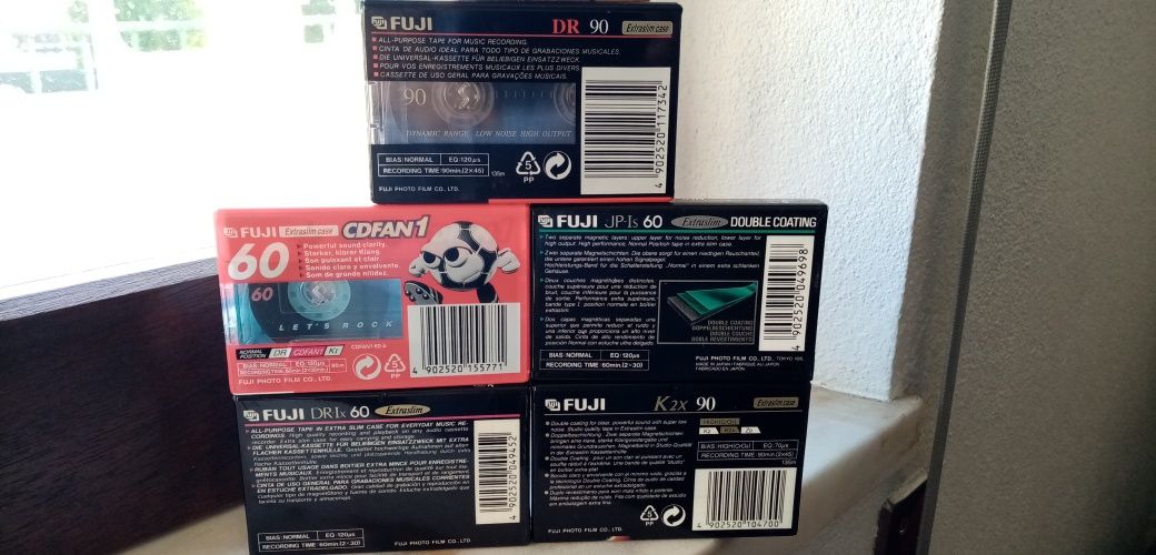 Cassetes audio virgem pack Fuji