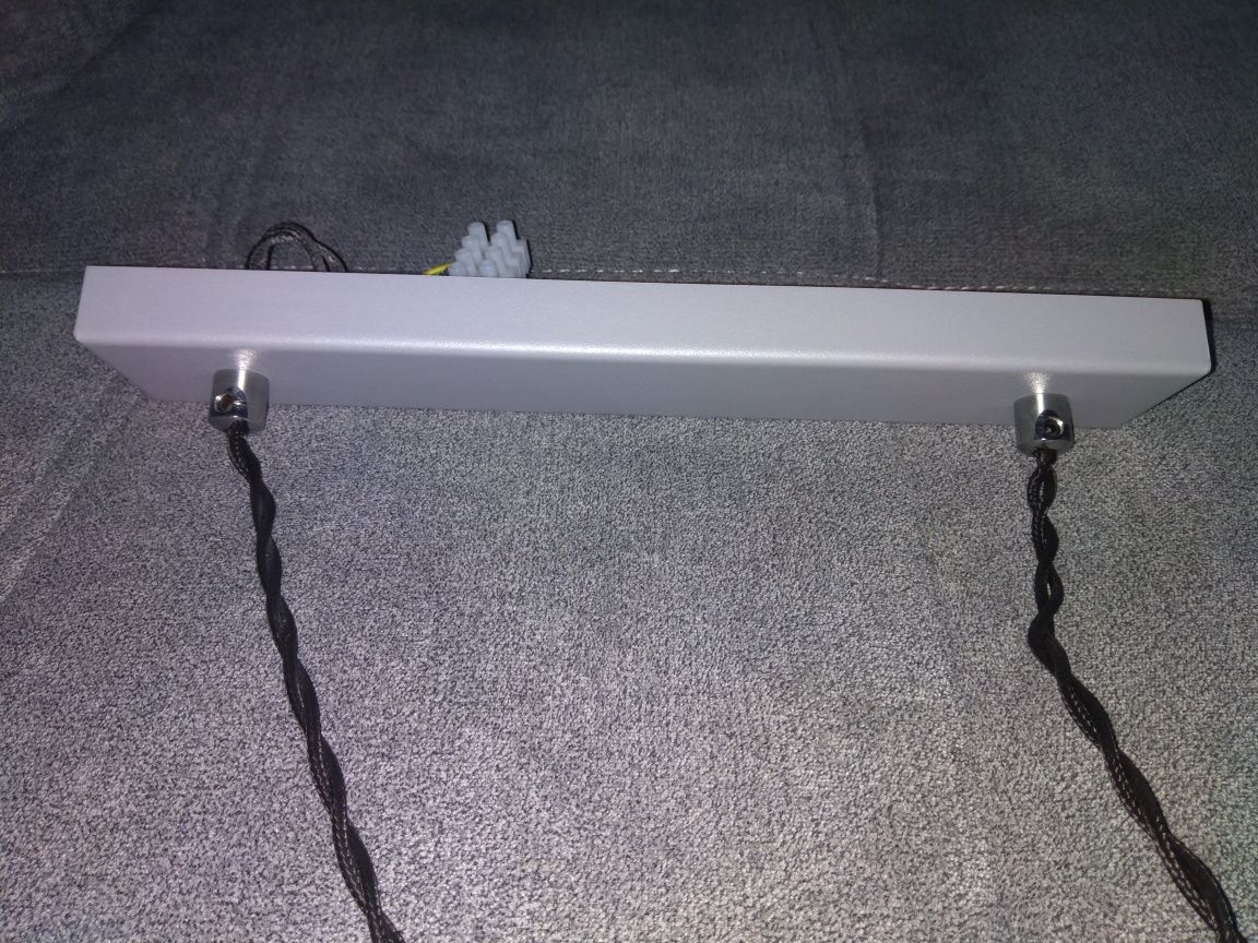 Lampa metalowa Nowa Szara Podwójna