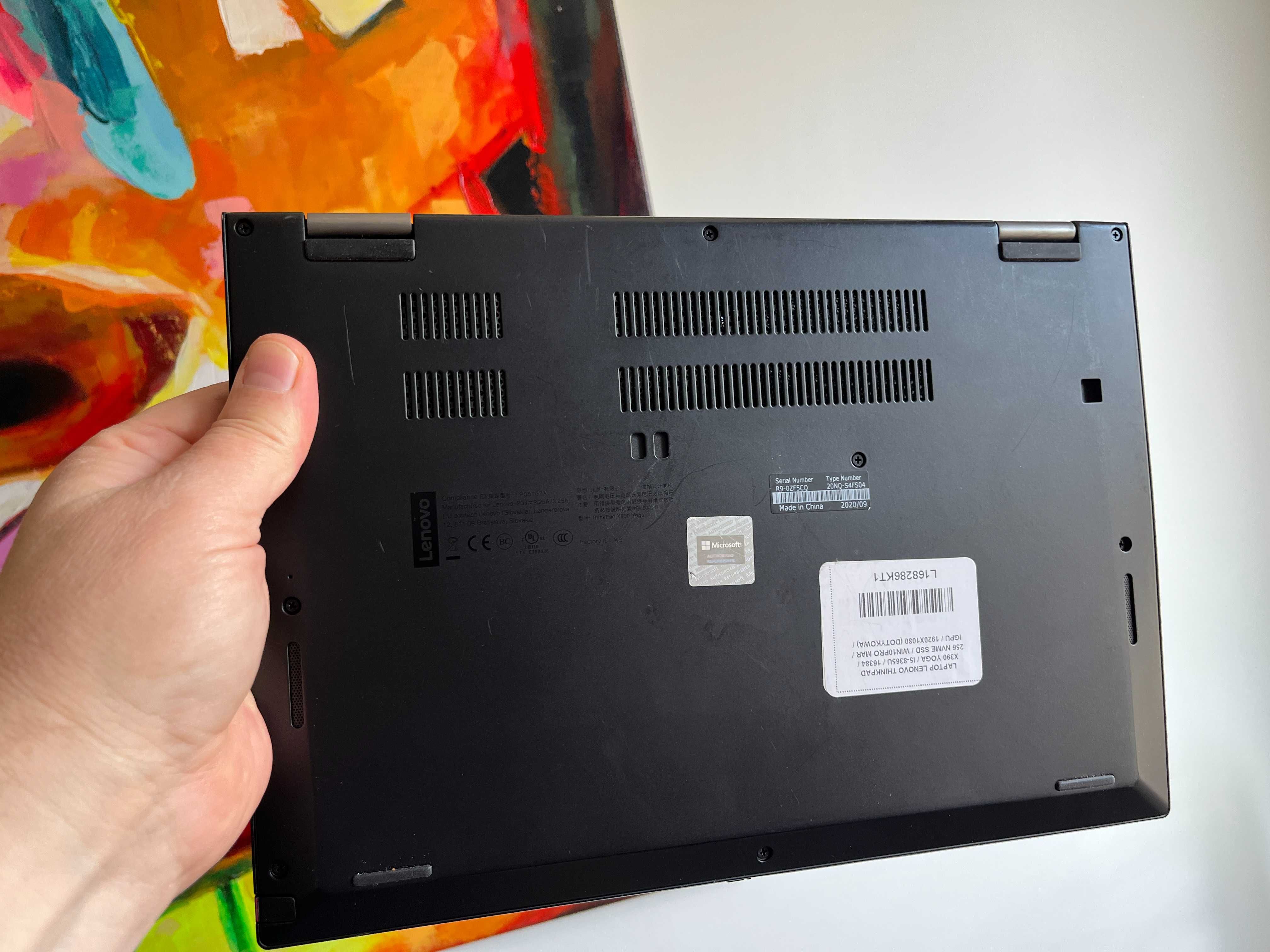 Lenovo Thinkpad X390 Yoga 13'3 i5-8365U 16/256SSD Dotyk RysikFV23%