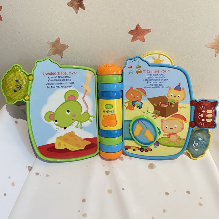 Vtech Książeczka bajeczka zabawka interaktywna świeci język polski