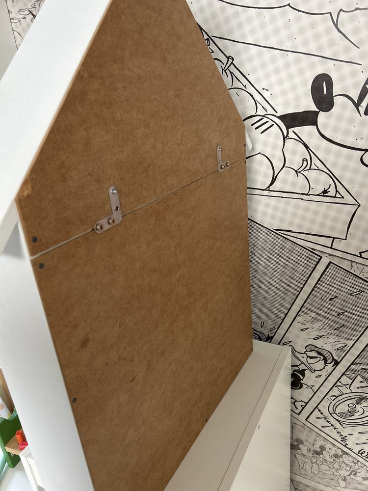 Półka domek biała