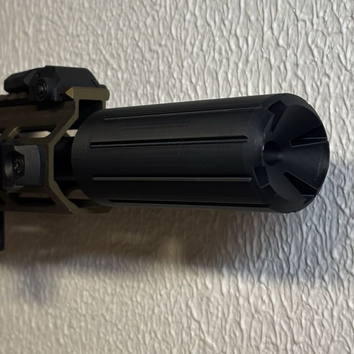 Supressor para replicas de airsoft M4, M16, AR15 rosca M14 CCW