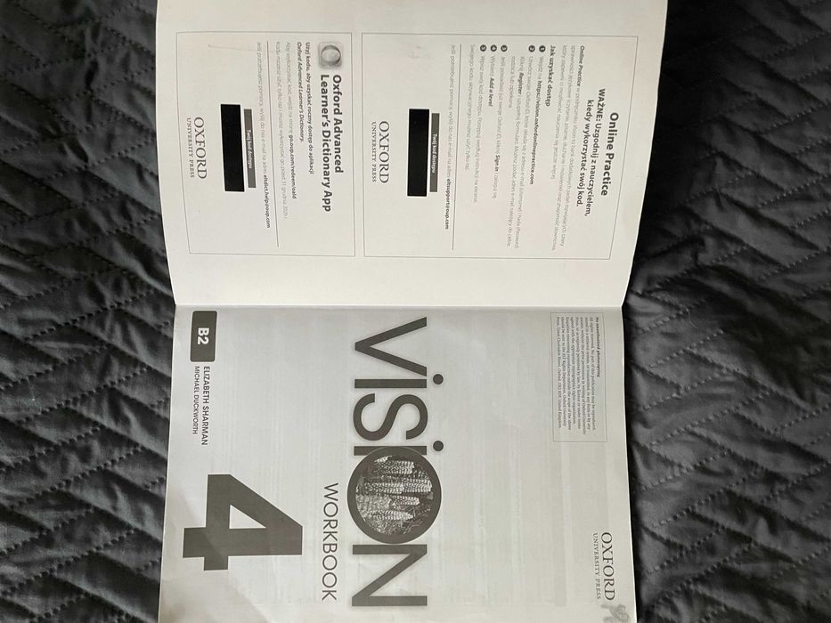 Vision 4 Workbook zakres podstawowy i rozszerzony. UZUPEŁNIONY
