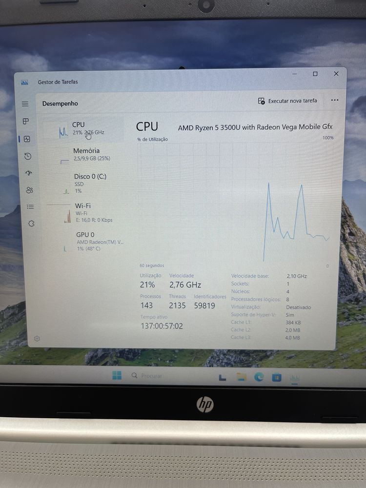 AMD Ryzen 5 3500U with Radeon Vega Mobile Gfx