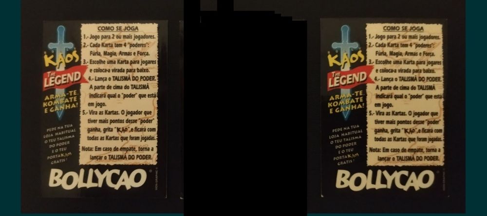 Panrico/Bollycao - Cartas KAOS Legend