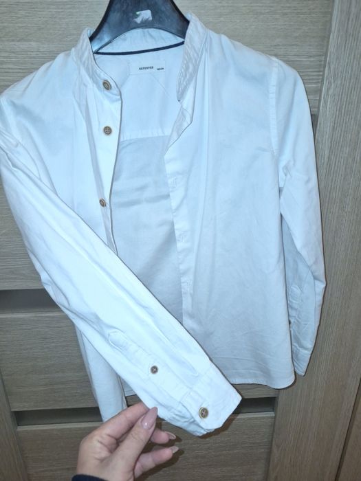 Koszula biała  reserved r 140 chłopięca