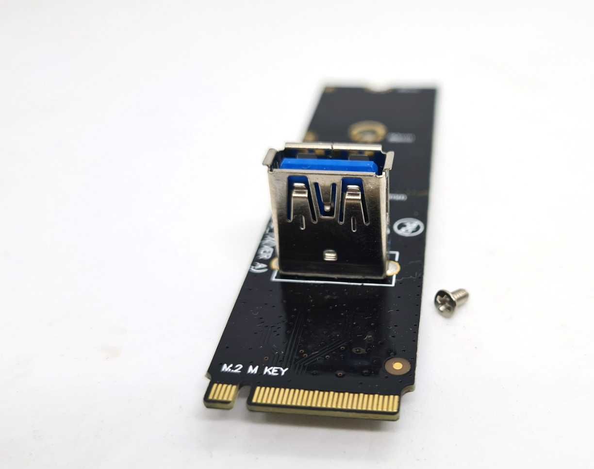 Райзер M2 переходник  ЧЕРНЫЙ->USB3.0 под райзер M.2 PCI-E м2