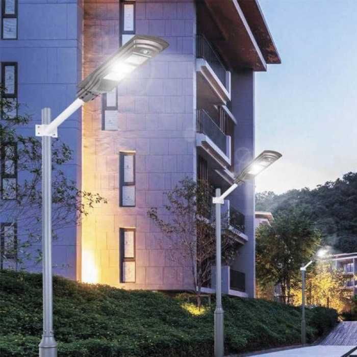 Сонячний LED світильник вуличний на стовп датчик 30/40/60/80/90/120Вт