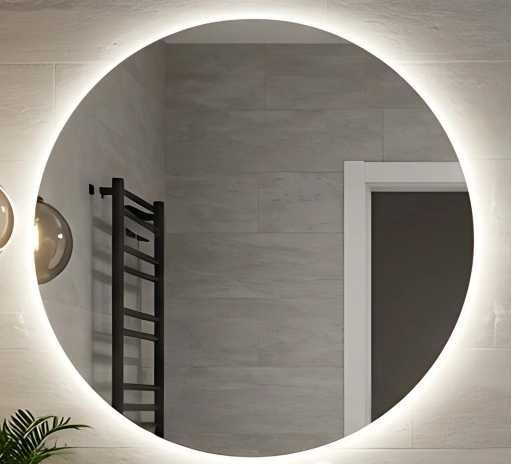 Lustro LED 60 cm łazienkowe okrągłe 60 cm okrągłe barwa ciepła IP44