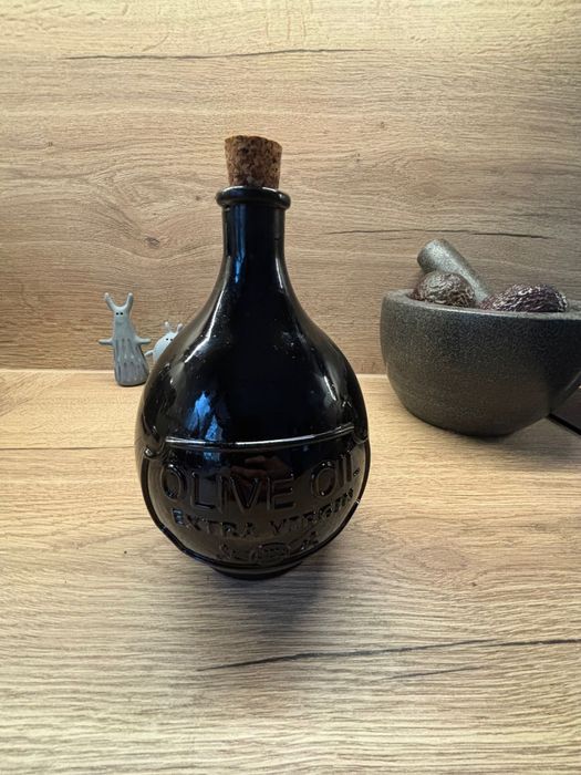 Zara Home, butelka na oliwę z grubego szkła