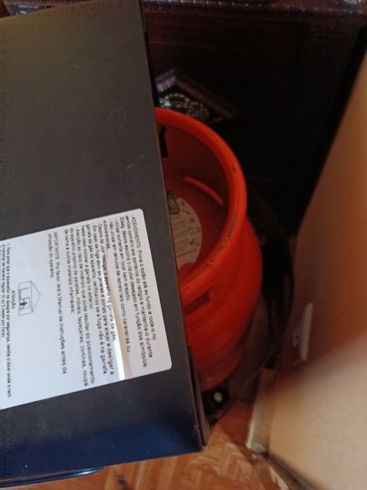 Aquecedor a gás com botija