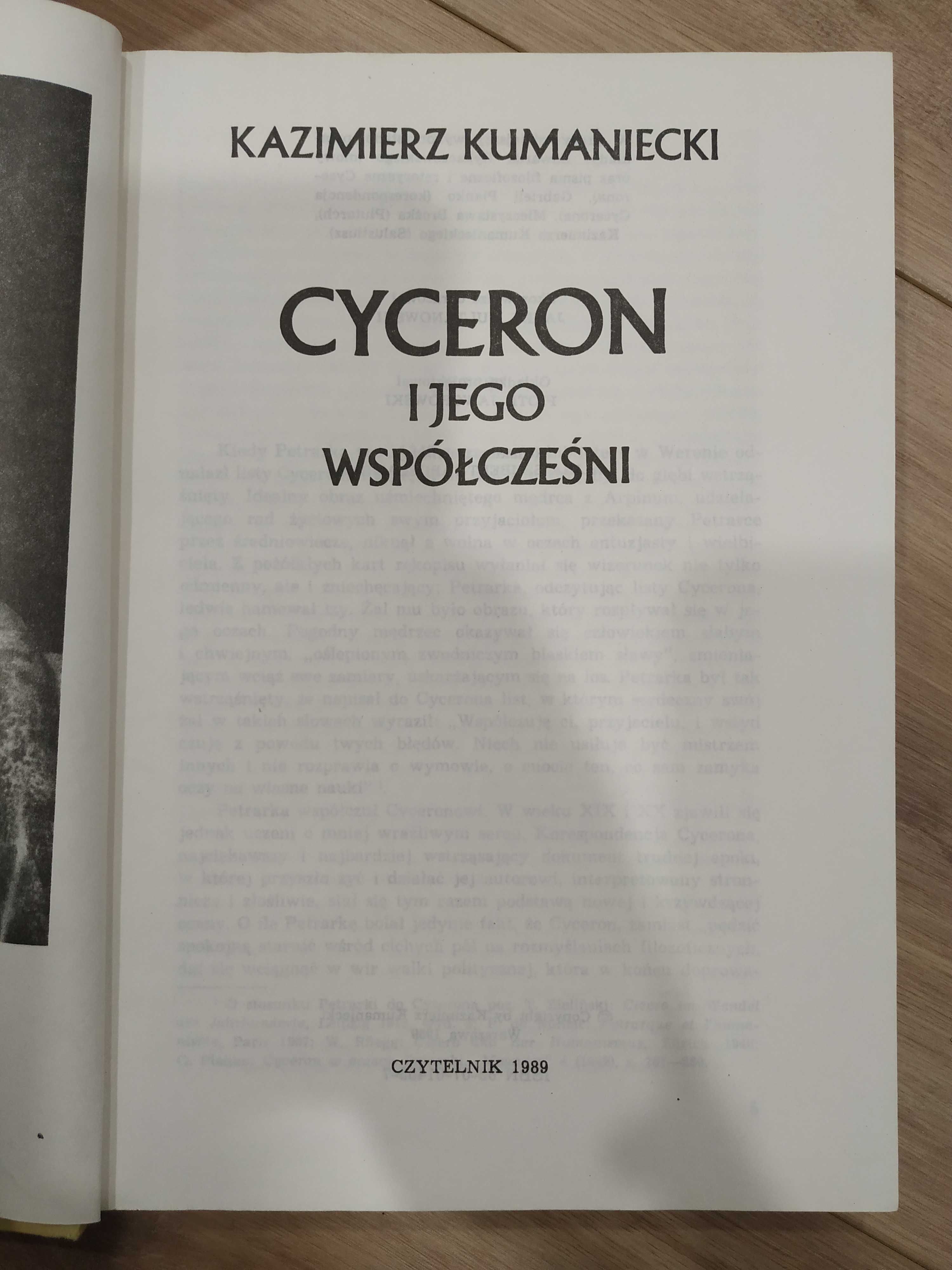 Cyceron i jego współcześni - Kazimierz Kumaniecki
