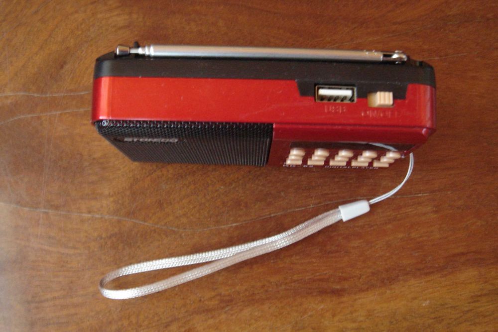 Радіоприймач портативний STONEGO FM радіо плеєр USB TF колонка приймач