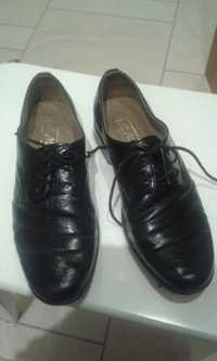 Buty skórzane, komunijne, eleganckie garniturowe chłopięce 34