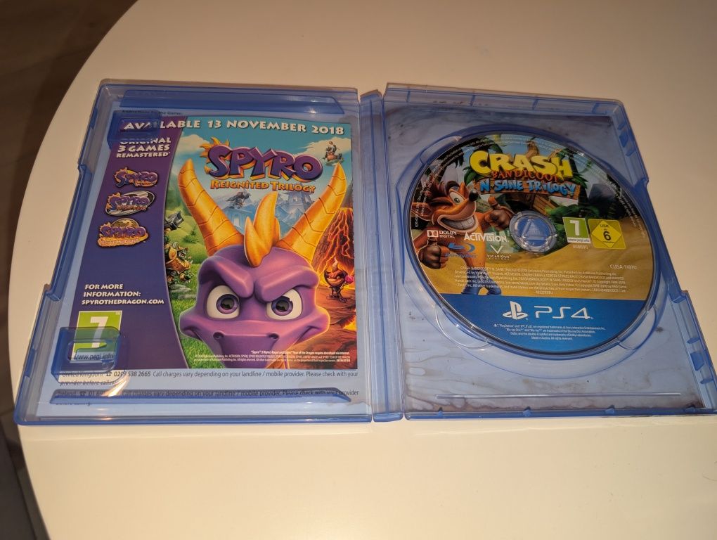 Sprzedam trylogię crash n'sane trilogy