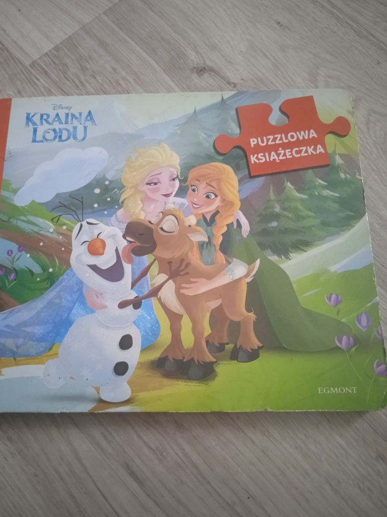 Książeczka z puzzlami kraina lodu