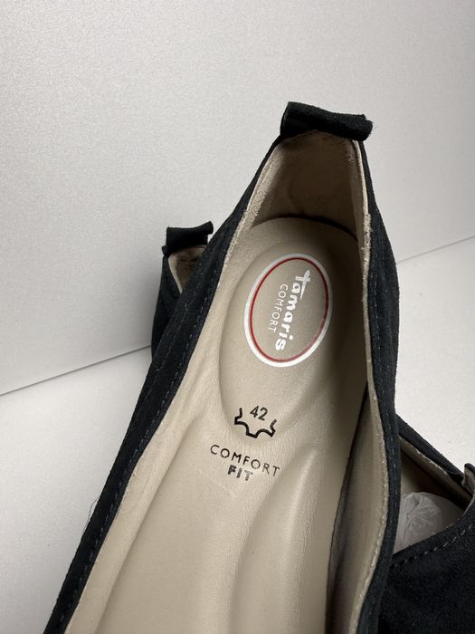 Eleganckie wygodne mokasyny Tamaris linia comfort Fit- skóra naturalna