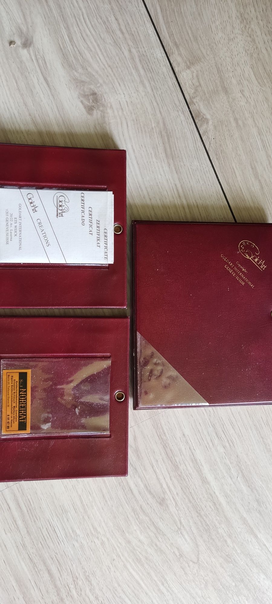 Stare obrazki GOLDART sitodruk 3 sztuki