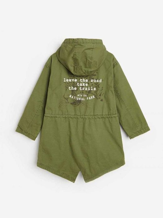 Reserved kurtka płaszcz parka khaki wiosna 122 jedyna nowa