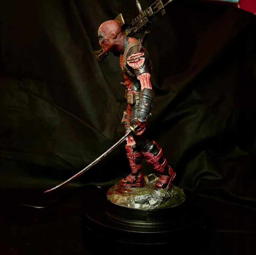 Figurka Deadpool, Marvel, Druk 3D, Ręcznie Malowana, 23cm