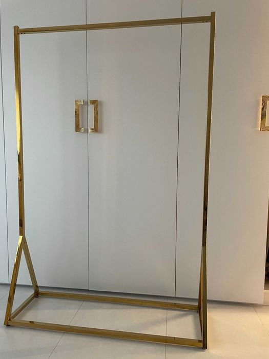 Stojak, wieszak, regał złota stal nierdzewna- wysoka jakość