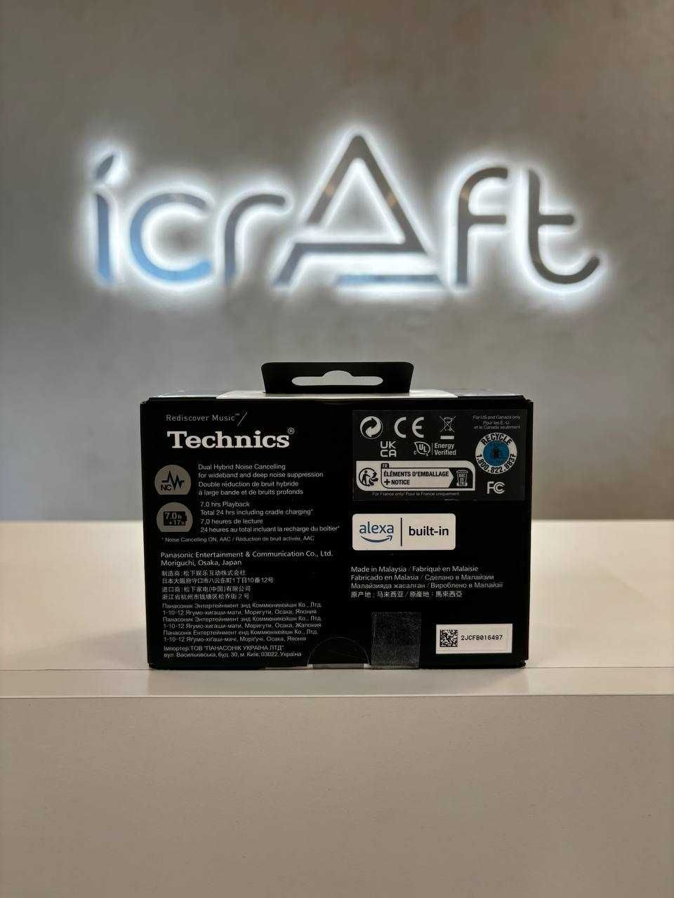 Навушники TWS Technics EAH-AZ60 Black (EAH-AZ60-K)
