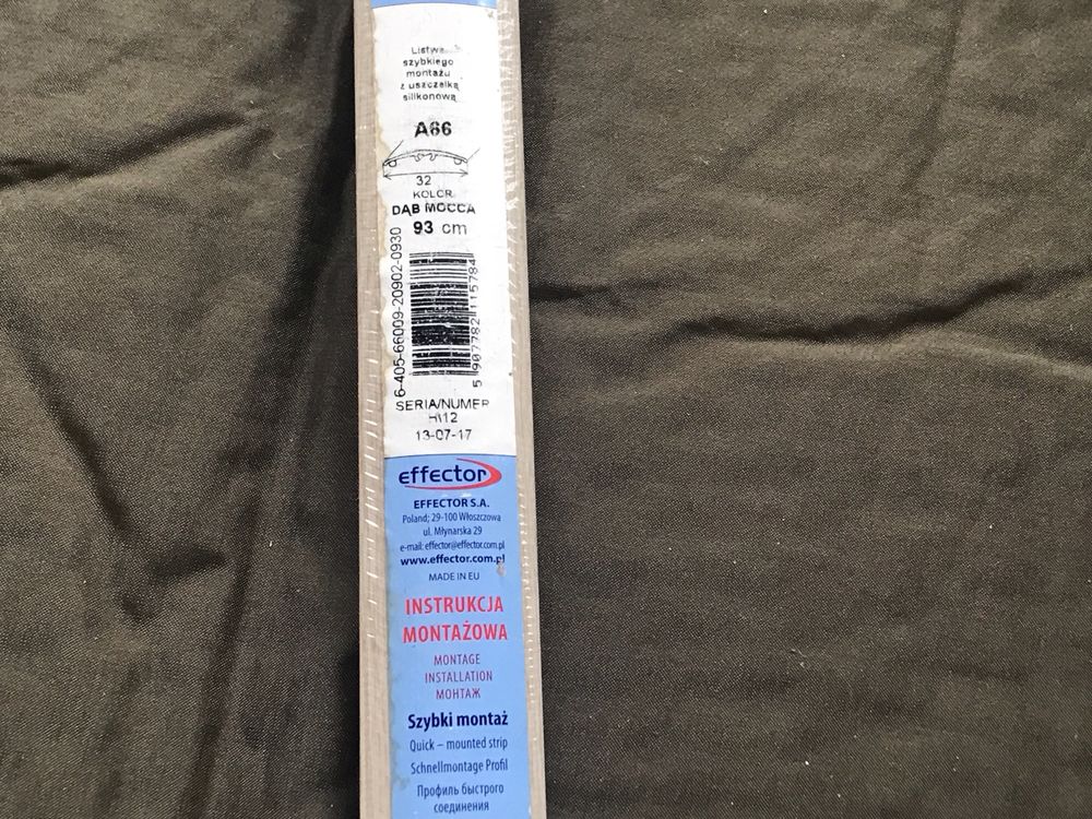 listwa montażowa dylatacyjna EFFECTOR kolor DĄB MOCCA A66 93cm/32mm