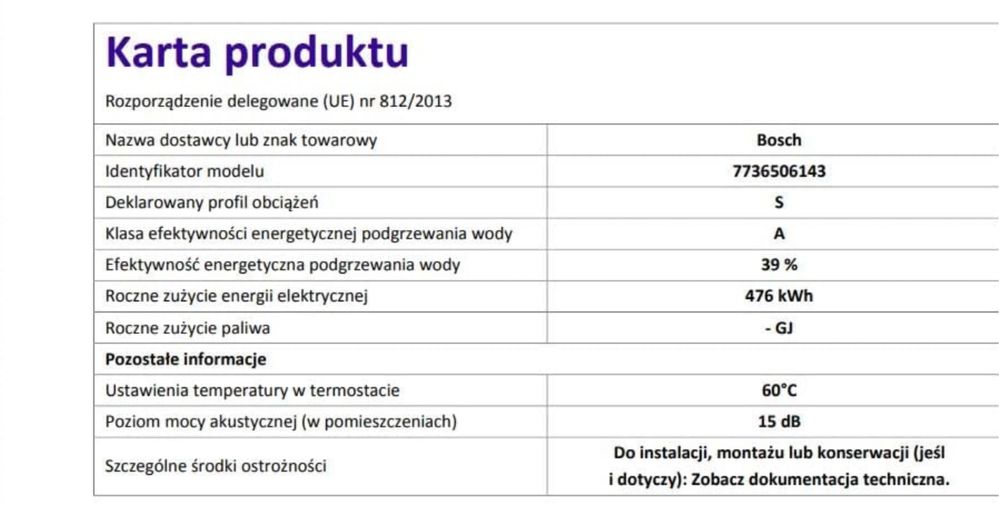 Bosch przepływowy elektroniczny podgrzewacz wody Tronic Comfort Plus