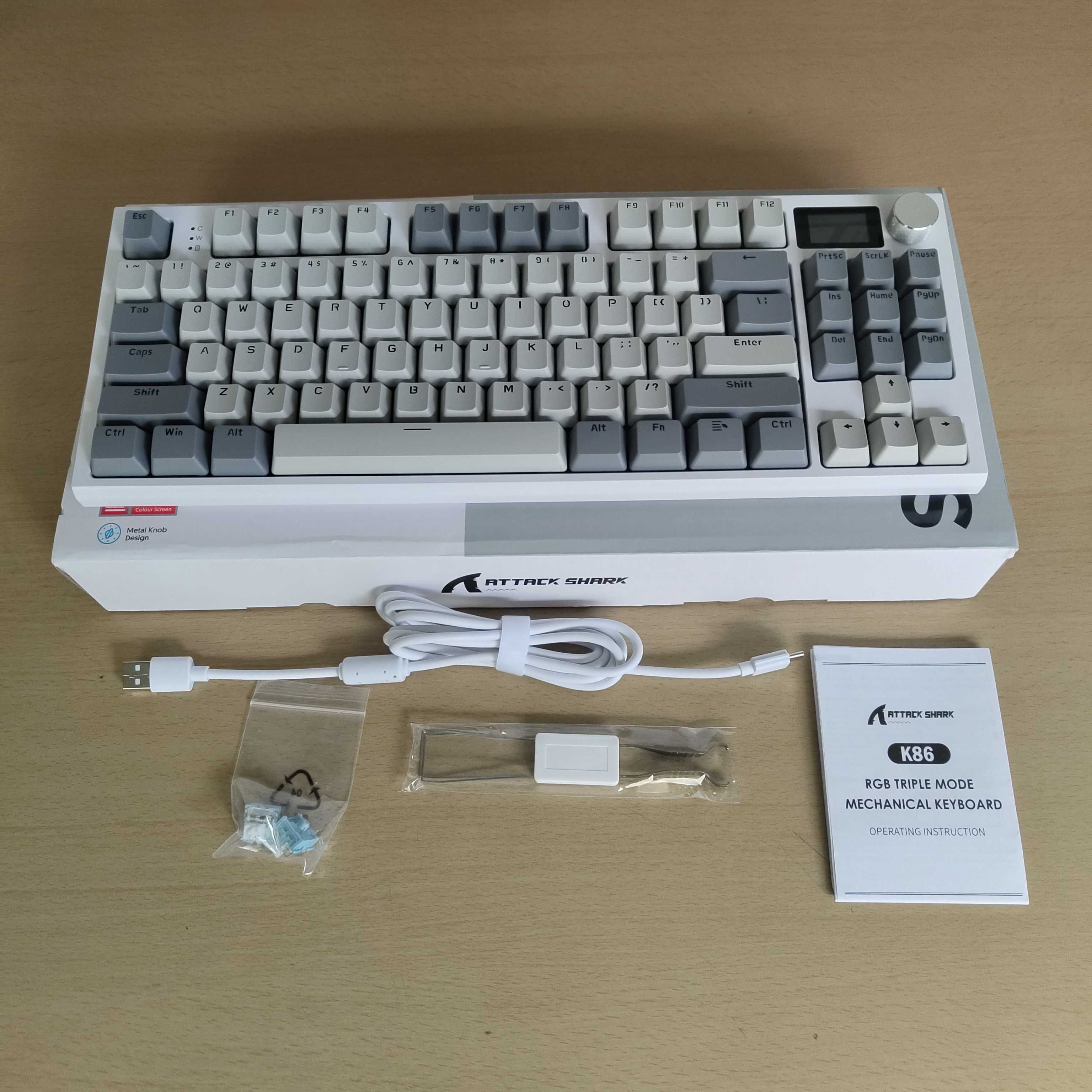 Teclado Mecânico Wireless Attack Shark K86