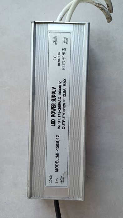 Блок живлення для лед-стрічки, 12 в.