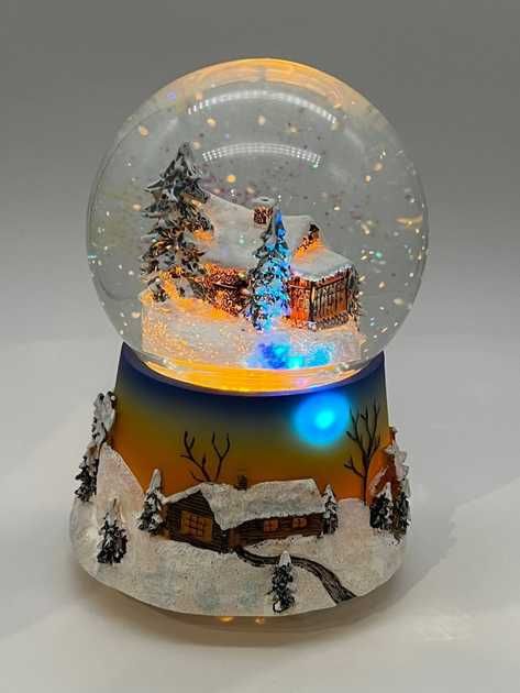 Магический шар! Снежный музыкальный шар с автоснегом 11x11x16 см