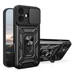 Etui Hybrid Armor Camshield na iPhone 17 pancerne z podstawką i osłoną