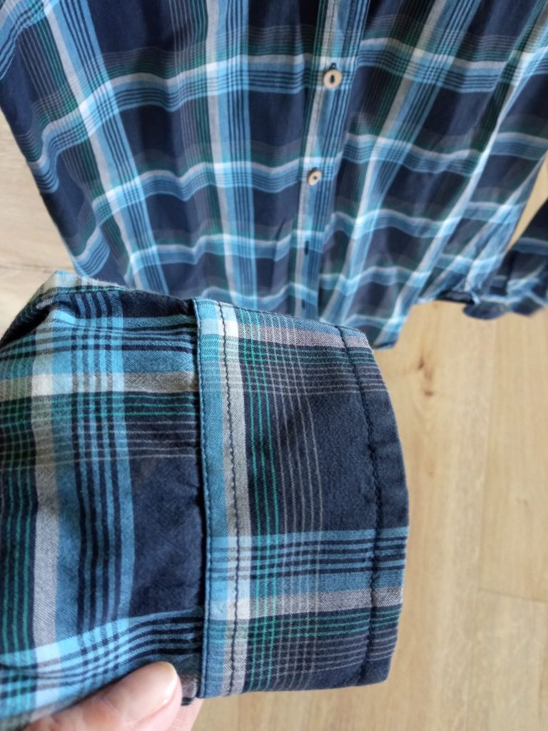 Koszula Esprit 100 % bawełna w kratę xs 34