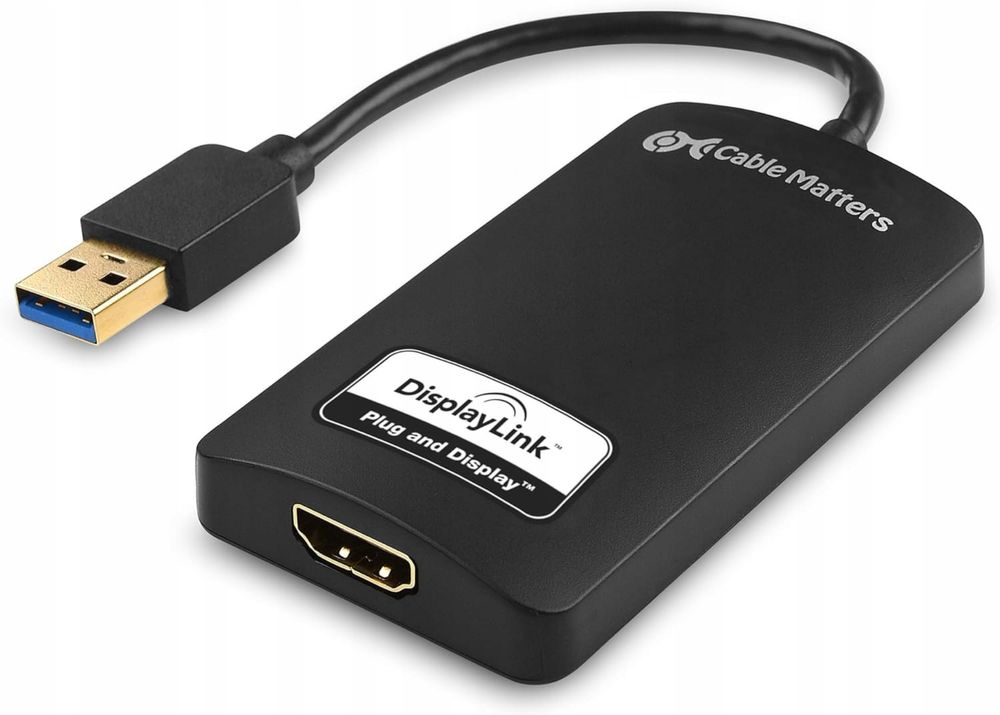 Adapter audio-wideo USB 3.0-HDMI Windows i Mac, max 2048x1152
